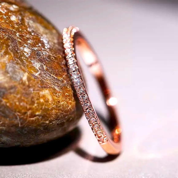 Rose Gold Stackable ring/band - Picture 2 of 2